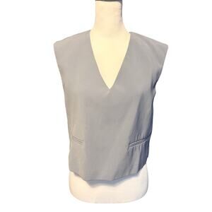 ASTR The Label Gray Vest Sleeveless Top Small